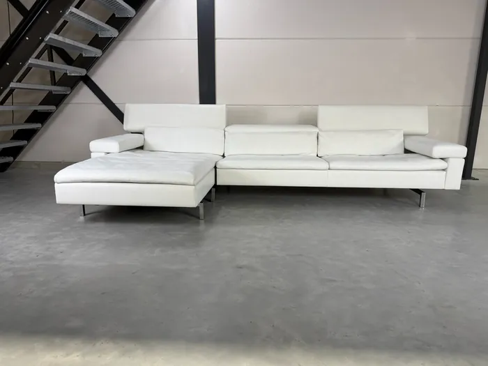 Jori Shiva hoekbank, wit Lipano leder — Bank (foto 2)