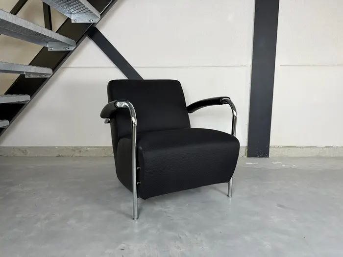 Leolux Scylla designfauteuil, zwart