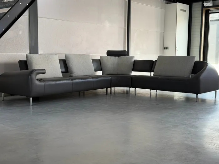 Leolux Vol de Reve hoekbank, Leder Senso Castor — Bank (foto 6)